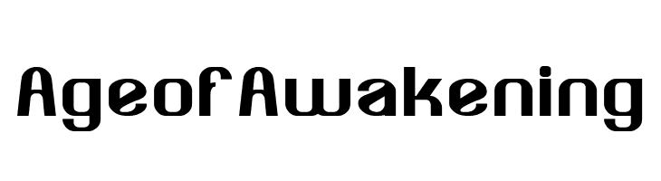 Age of Awakening  免费字体下载