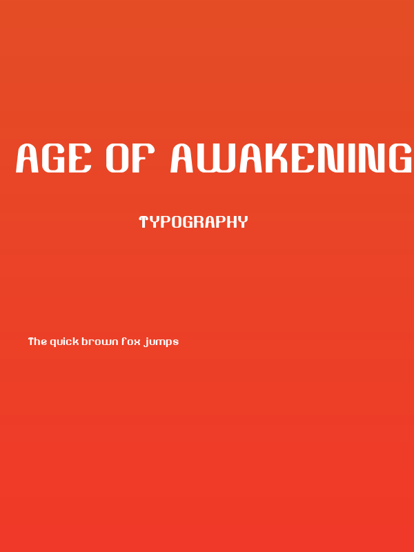 Age of Awakening Poster
