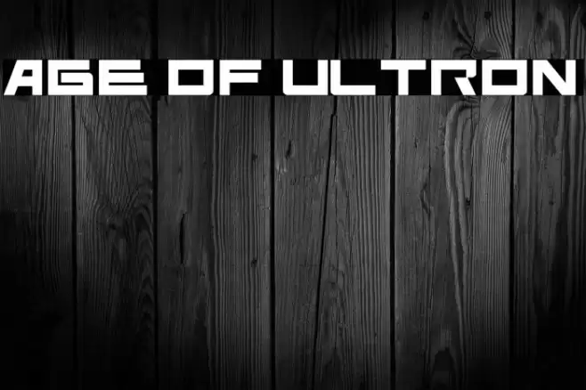 Age of Ultron Font examples