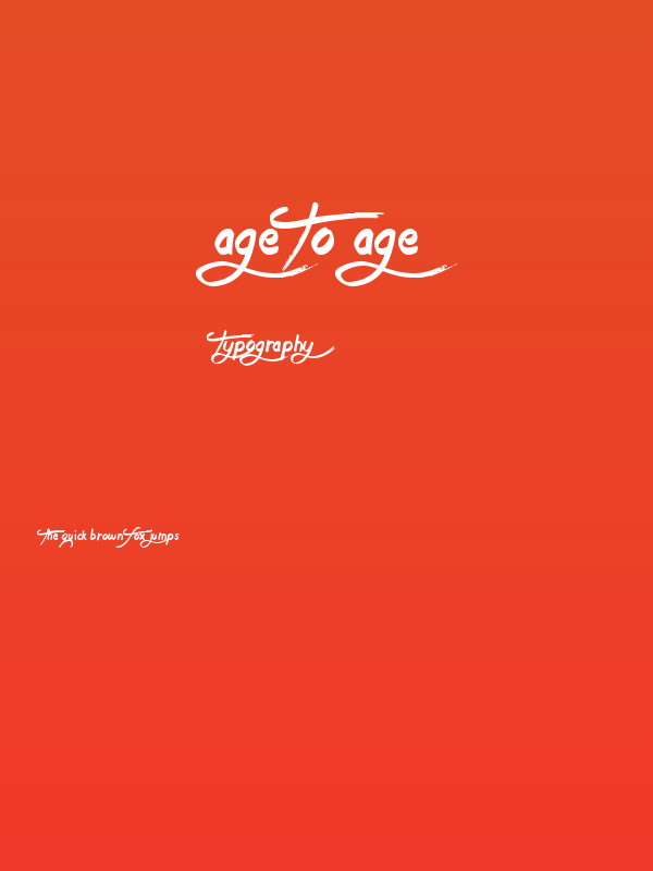 Age to Age Poster