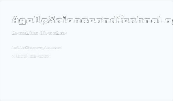 AgeOfScienceandTechnologyH Business Card