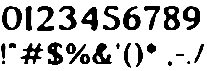 Aged Machine Font OTHER CHARS