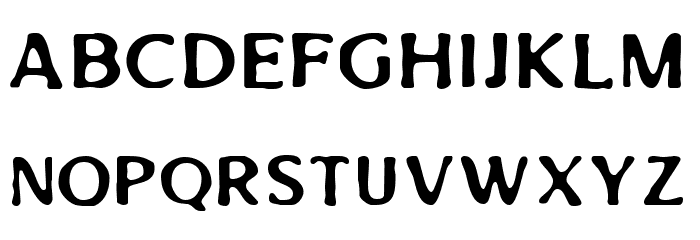 Aged Machine Font LOWERCASE