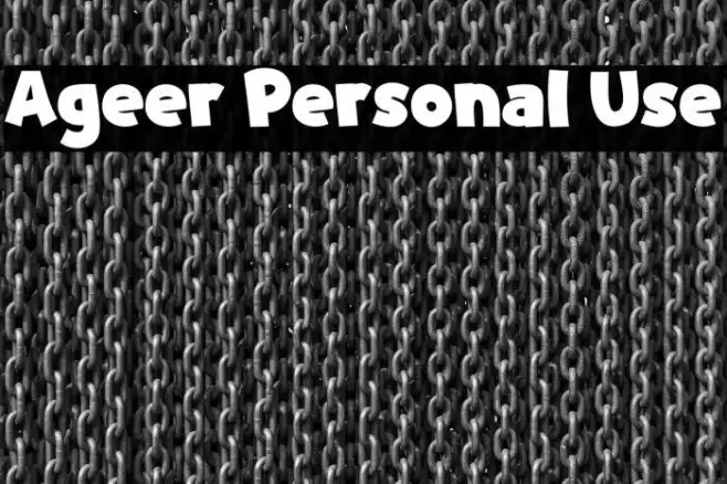 Ageer Personal Use Example 1