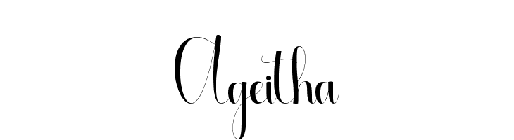 Ageitha  フリーフォントのダウンロード