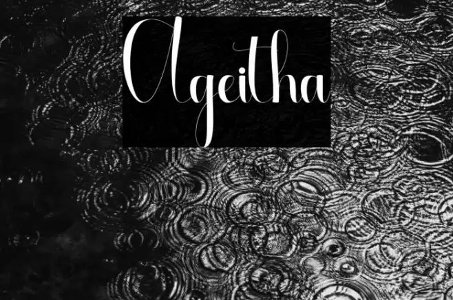 Ageitha Font examples