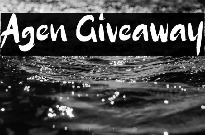Agen Giveaway Font examples