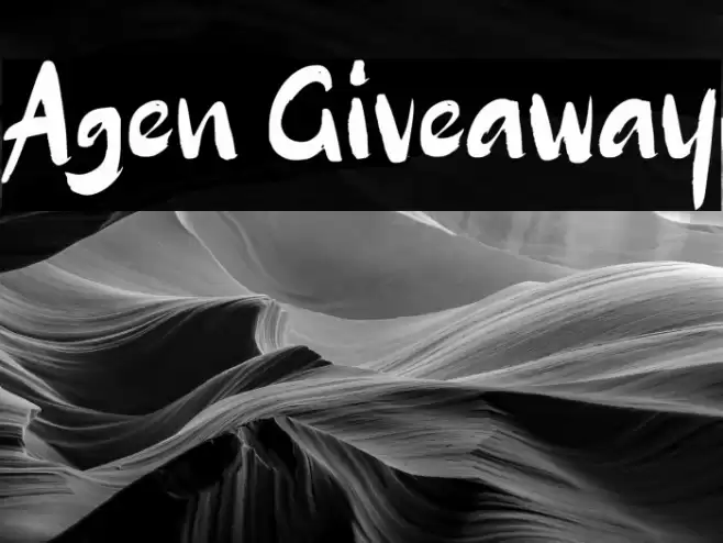 Agen Giveaway Font examples