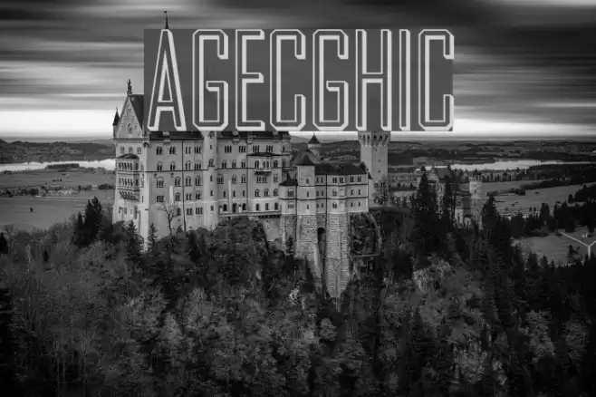 AgencyGothic Font examples