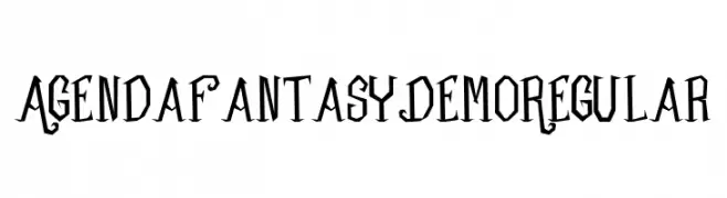 Agenda Fantasy Demo Regular  免费字体下载