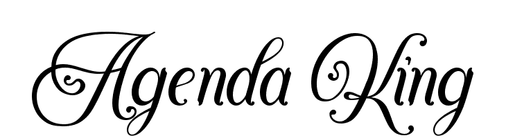 Agenda King  Скачать бесплатные шрифты