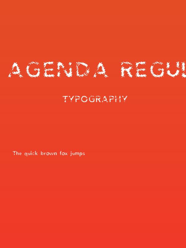 Agenda Regular Poster