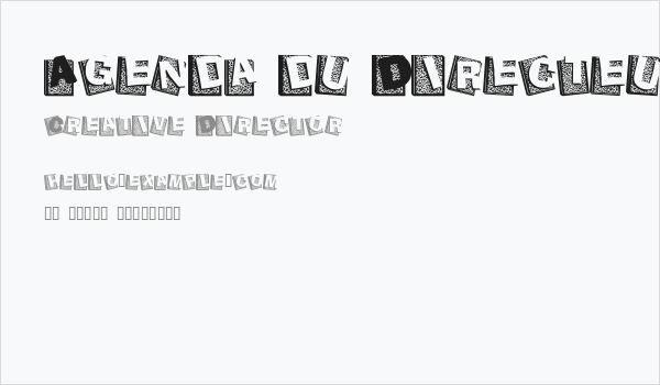 Agenda du Directeur Business Card