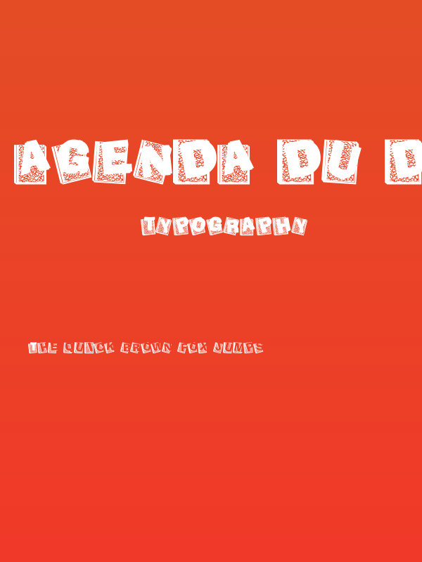 Agenda du Directeur Poster