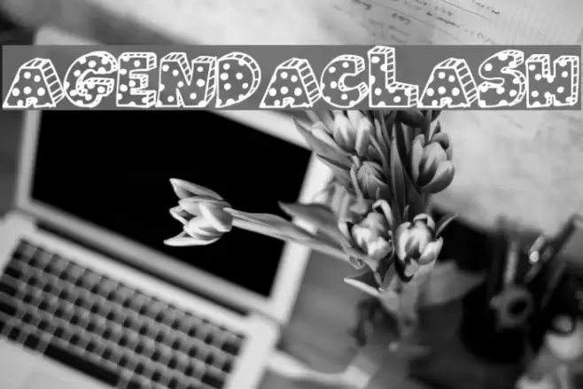 AgendaClash Schriftart examples