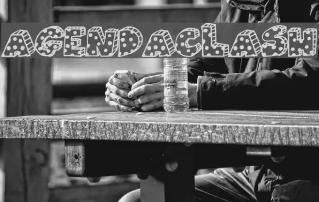 AgendaClash Schriftart examples