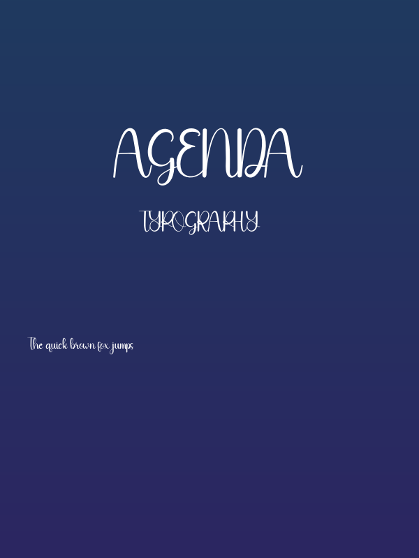 Agenda Poster