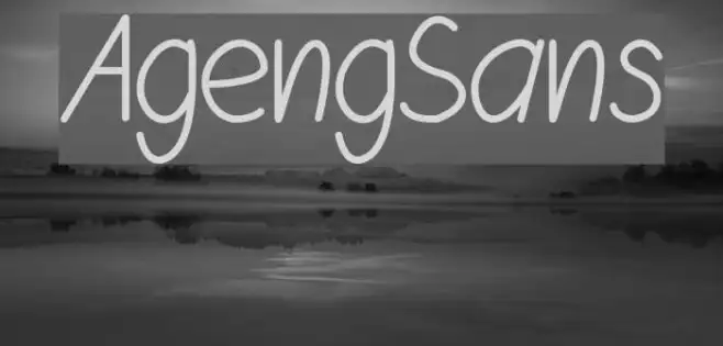 AgengSans Example 2