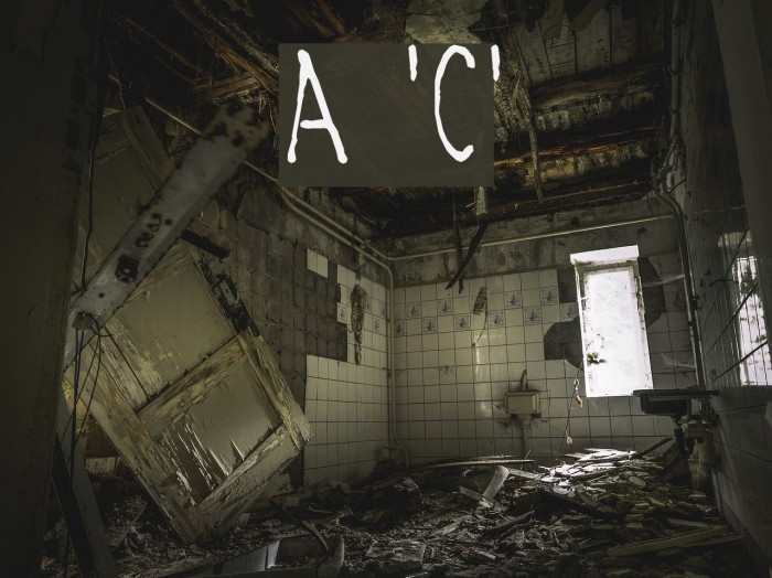 Agent 'C' Font examples