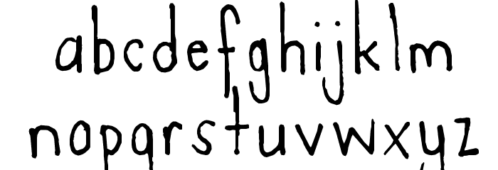 Agent 'C' Font LOWERCASE