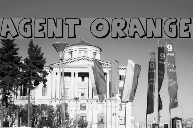 Agent Orange Font examples
