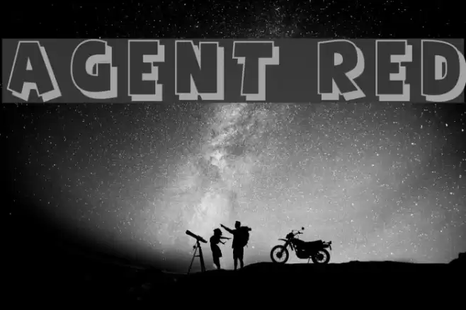 Agent Red Font examples