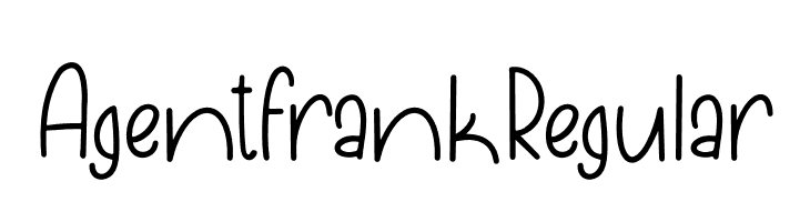 AgentFrankRegular  Frei Schriftart Herunterladen