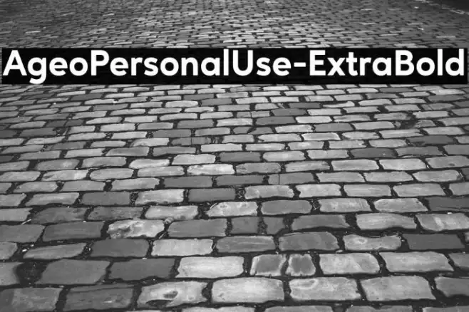 AgeoPersonalUse-ExtraBold Example 2
