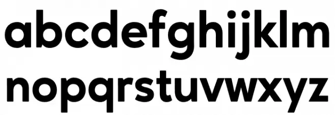 AgeoPersonalUse-ExtraBold Caratteri MINUSCOLO