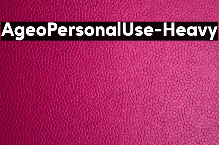 AgeoPersonalUse-Heavy Example 2