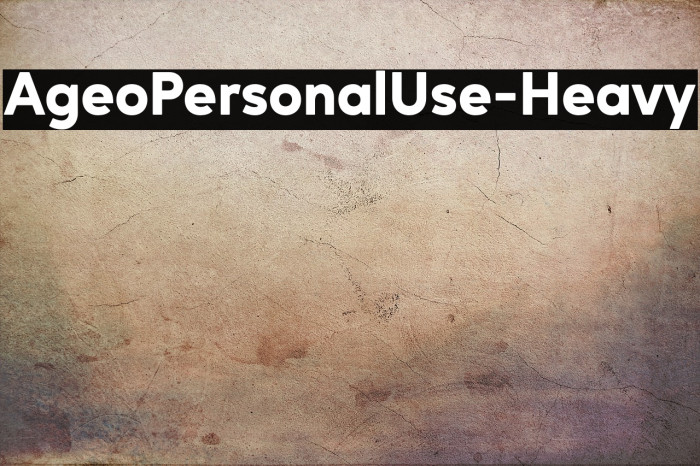 AgeoPersonalUse-Heavy Example 3