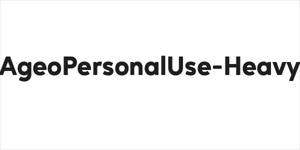 AgeoPersonalUse-Heavy Logo