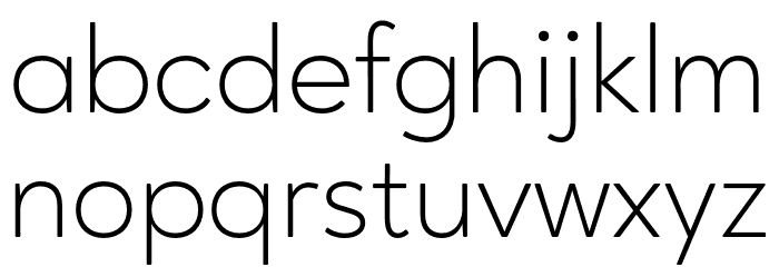 AgeoPersonalUse-Light Caratteri MINUSCOLO