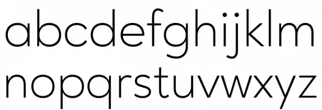 AgeoPersonalUse-Light 字体 小写