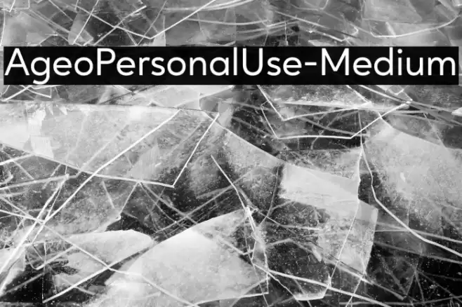 AgeoPersonalUse-Medium Caratteri examples