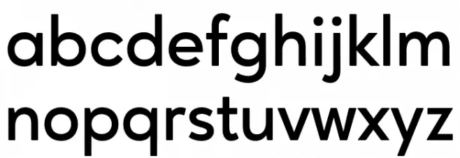 AgeoPersonalUse-SemiBold Schriftart Kleinbuchstaben