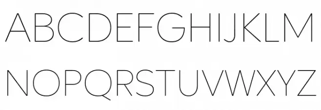 AgeoPersonalUse-Thin 字体 大写