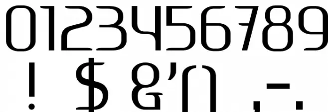 Ageone Regular Font OTHER CHARS