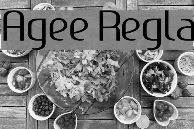 Ageone Regular Font examples