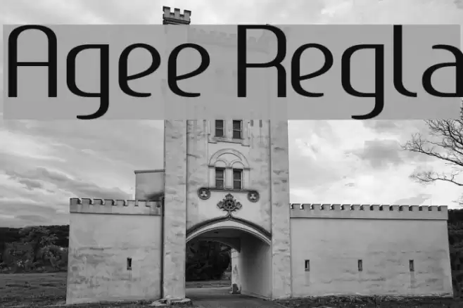 Ageone Regular Font examples