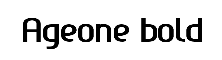 Ageone bold  フリーフォントのダウンロード