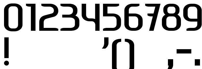 Ageone bold Font OTHER CHARS