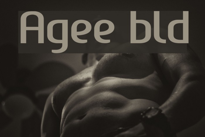 Ageone bold Font examples