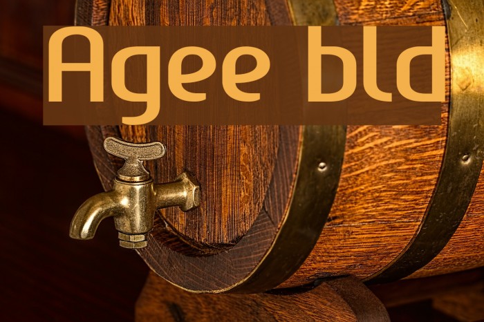 Ageone bold Font examples