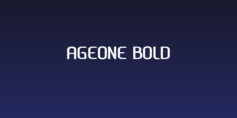 Ageone bold Social Header