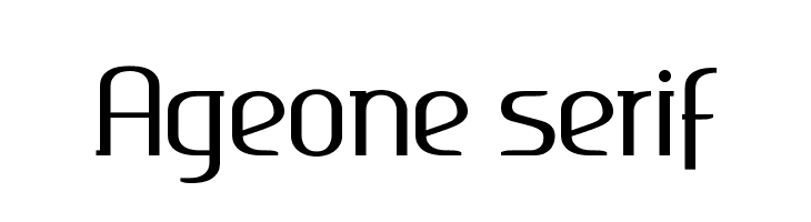 Ageone serif Font