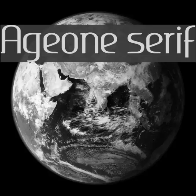 Ageone serif Font examples