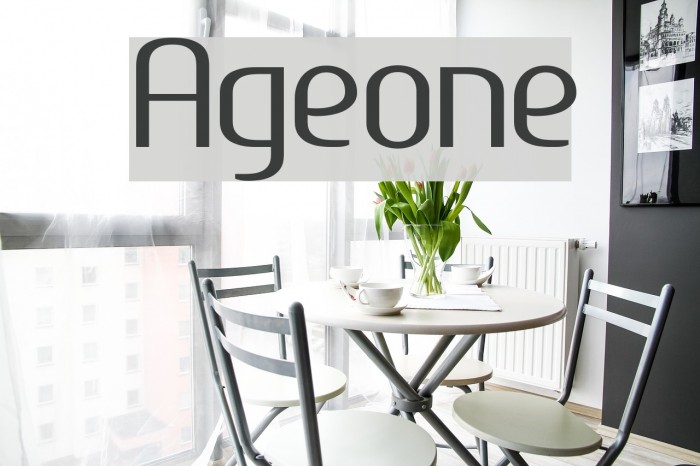 Ageone Font examples