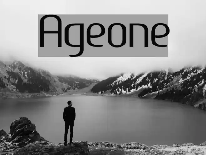 Ageone Font examples