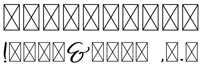 Ageritta Font OTHER CHARS